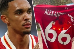 自家孩子出走愤怒的利物浦球迷烧掉阿诺德66球衣